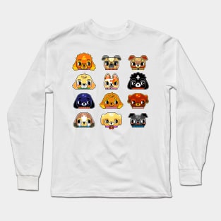 pixel dogs Long Sleeve T-Shirt